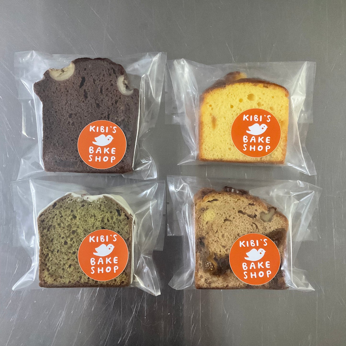 【クリックポスト便】いちじく・抹茶・レモン・チョコバナナ パウンドケーキ4個セット