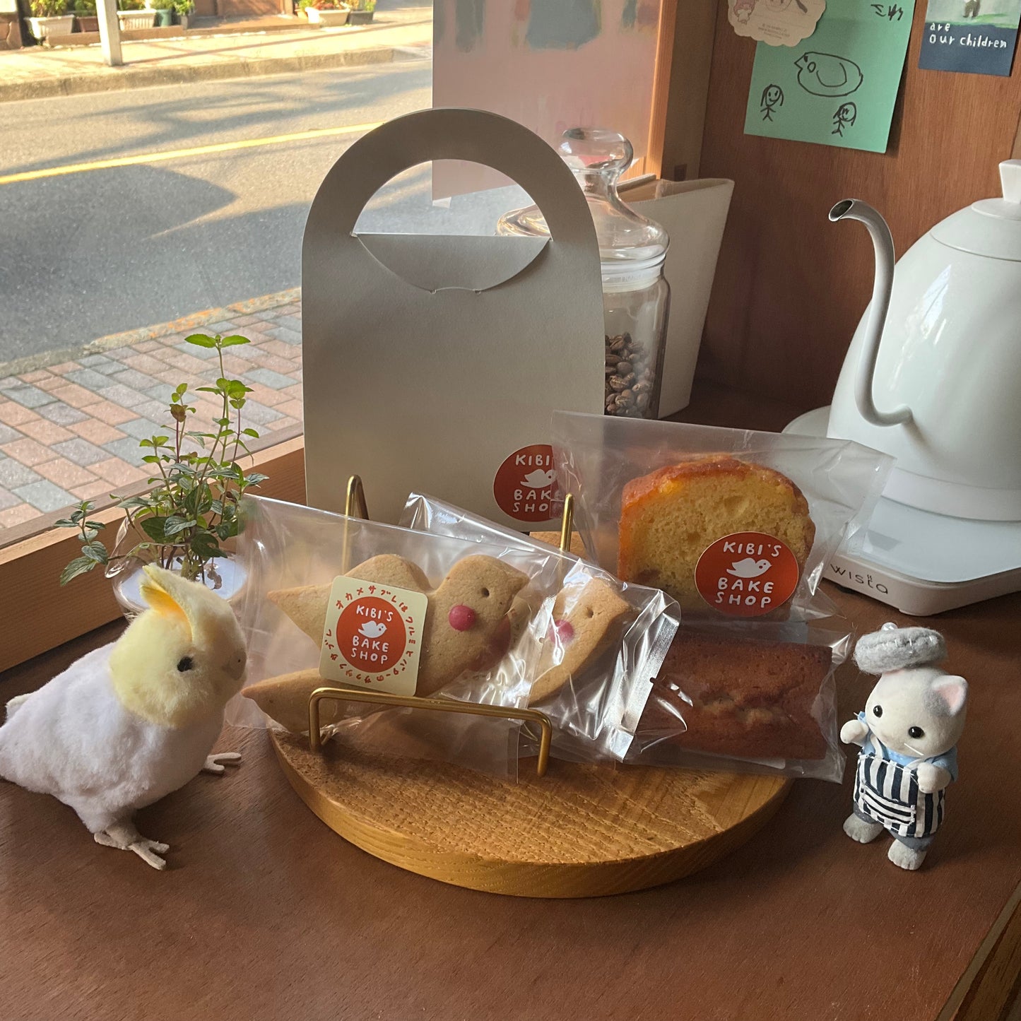 【ミニバッグ】オカメサブレ2羽+広島レモンパウンド+フィナンシェ