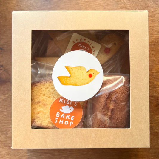 【おすすめオカメBOX】オカメサブレ２羽＋広島レモンパウンド2個＋フィナンシェ2個