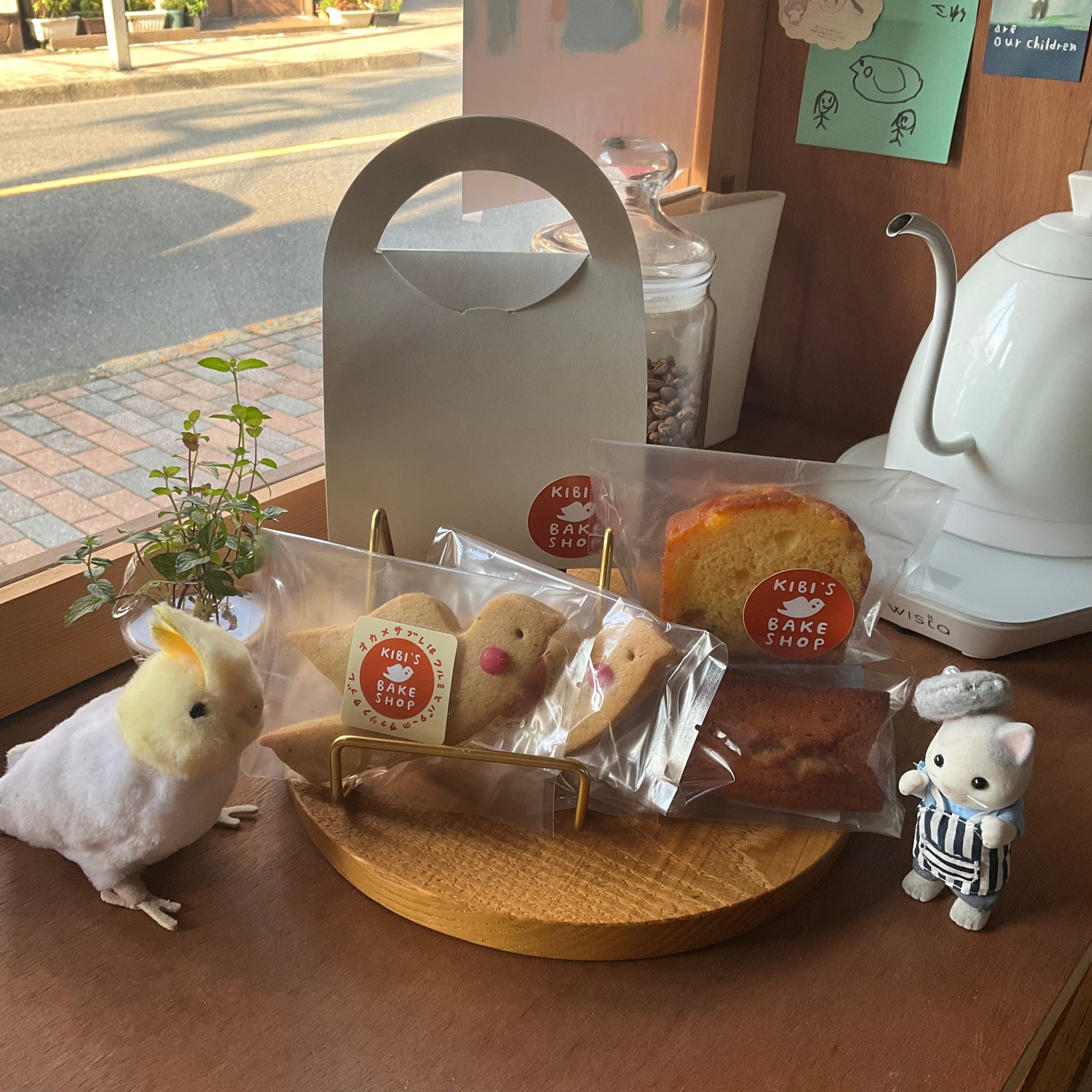 ミニバッグ】オカメサブレ2羽＋広島レモンパウンド＋フィナンシェ